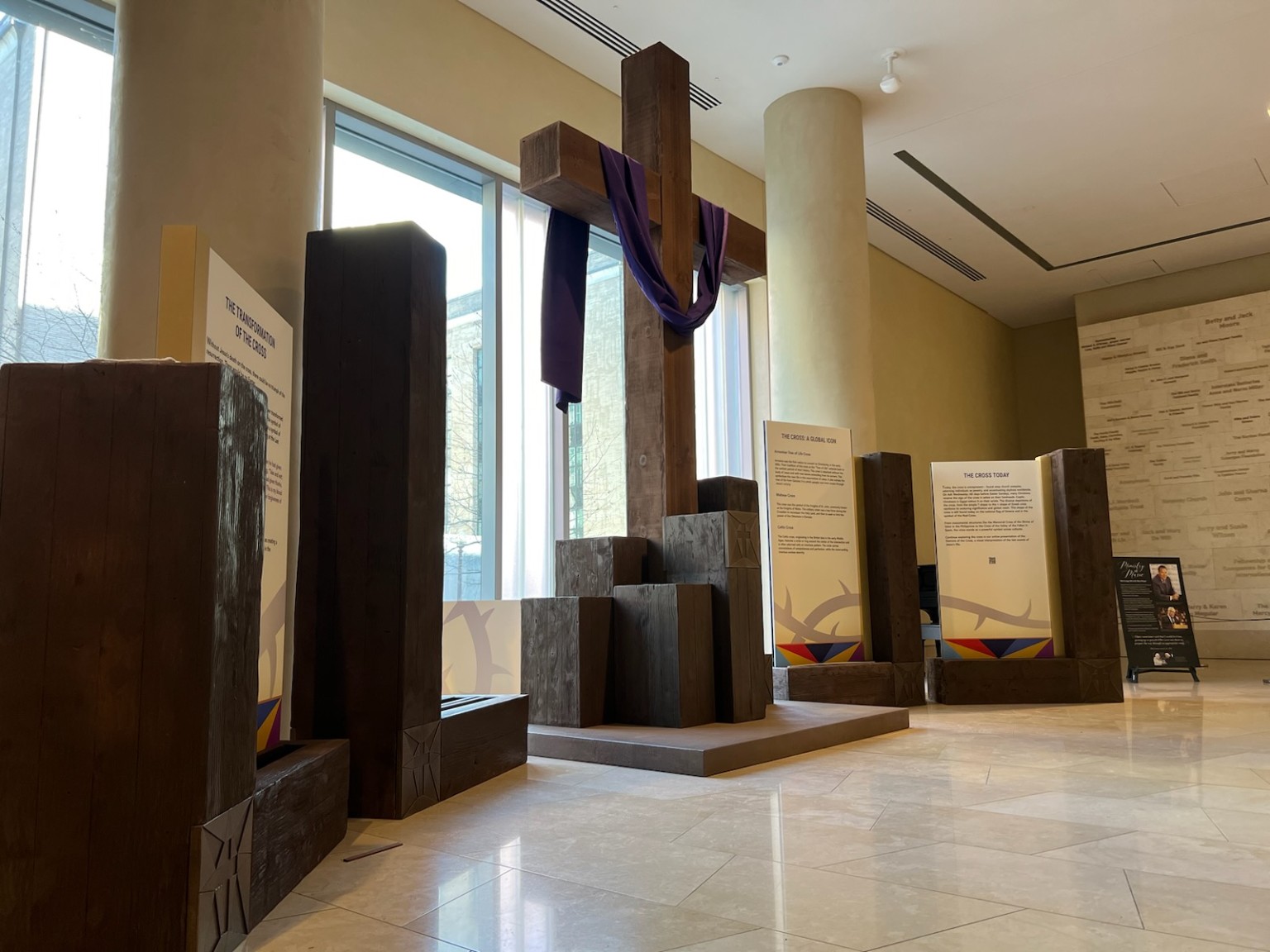 The Cross: A Global Icon exhibit installed at Museum of the Bible in Washington, D.C.